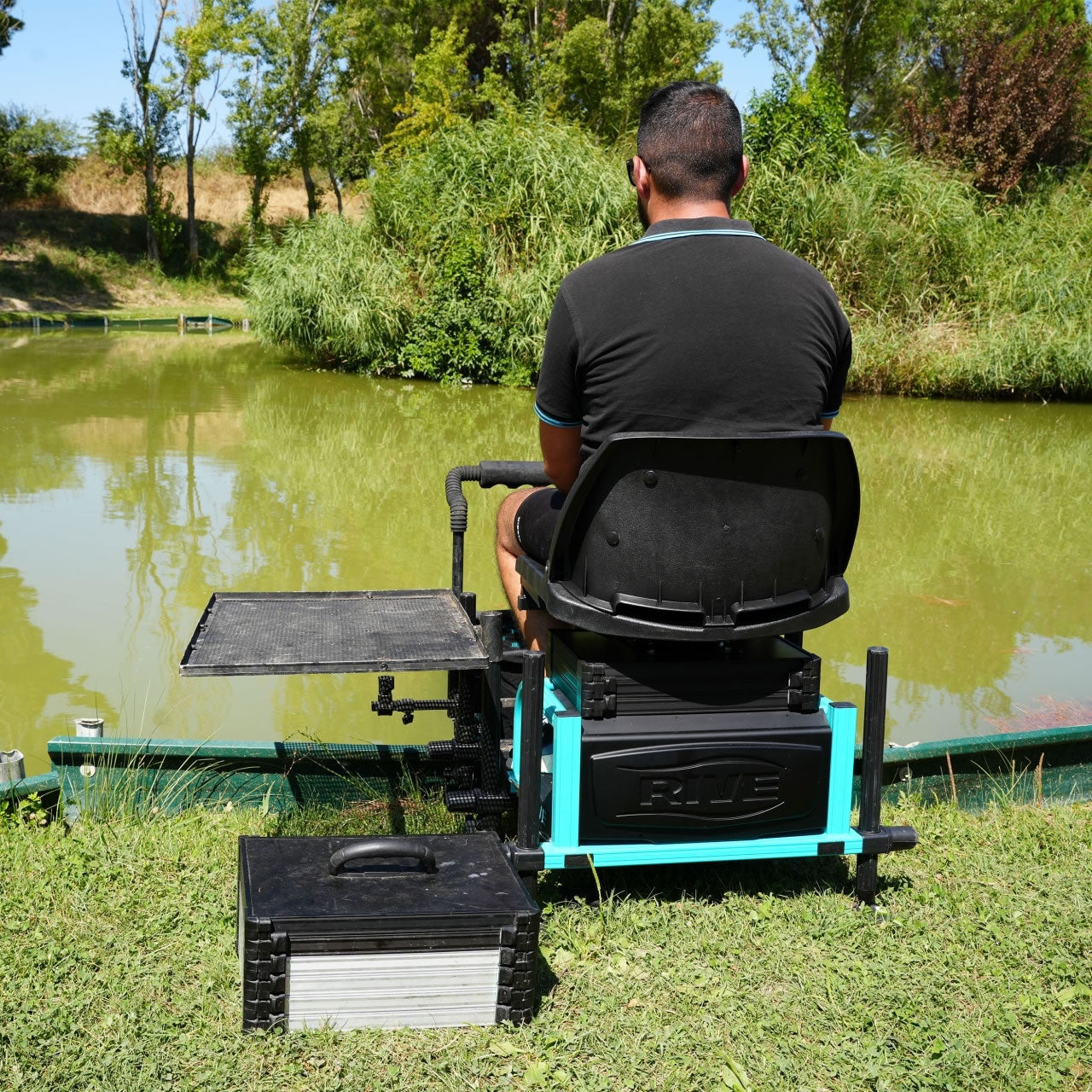 Scaun Rotativ RIVE Black / Blue pentru Scaun Modular