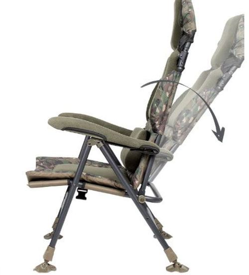 Scaun TRAKKER Levelite Longback Recliner Camo, 86x57x51cm