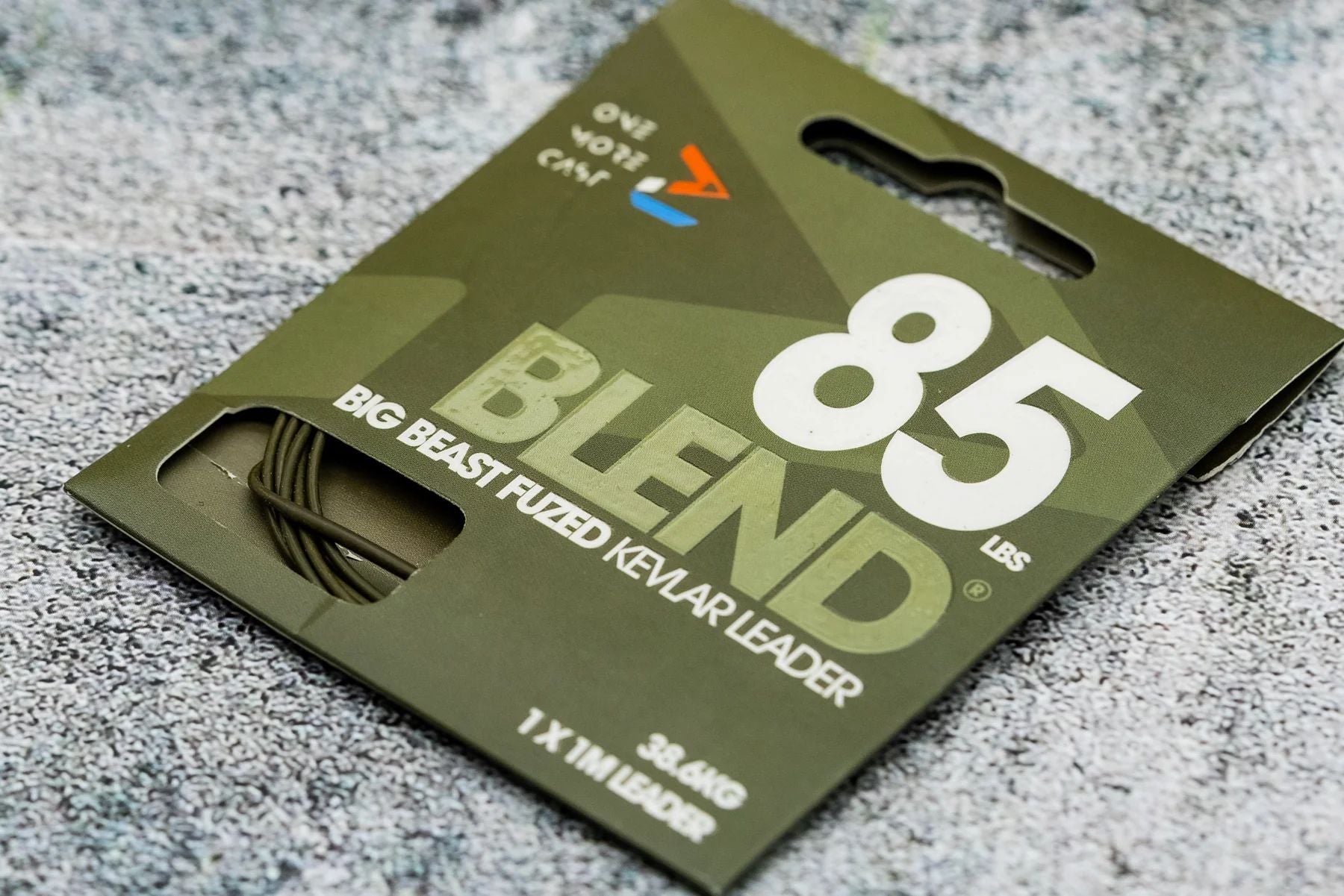 Segment ONE MORE CAST Tackle Blend Big Beast Fused Kevlar Leader, 85lbs, 1m, 1buc/pac
