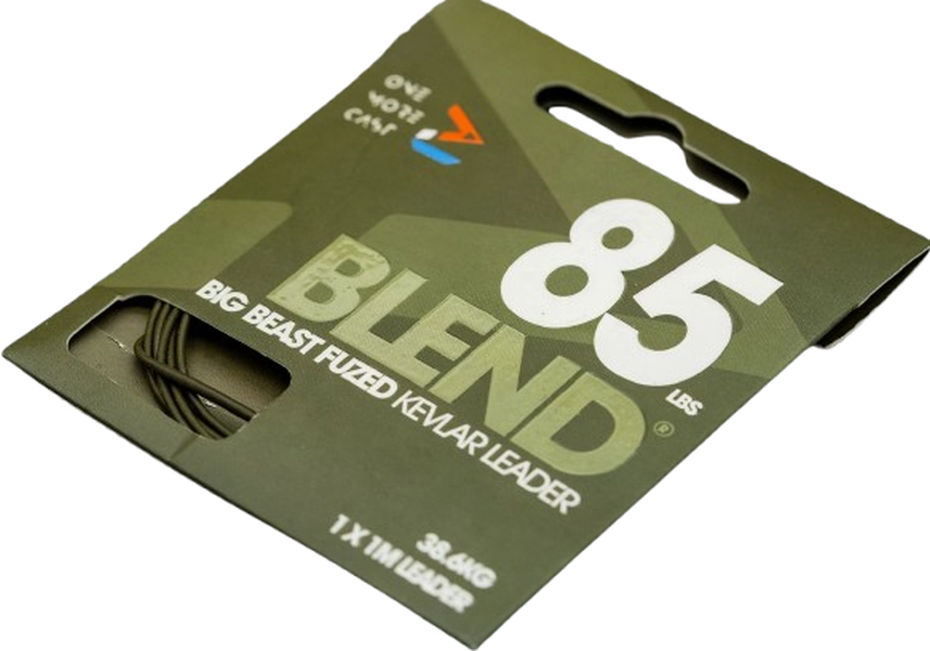 Segment ONE MORE CAST Tackle Blend Big Beast Fused Kevlar Leader, 85lbs, 1m, 1buc/pac