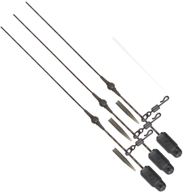 Segmente FOX Edges Naturals Heli Clip Rigs 3buc/pac