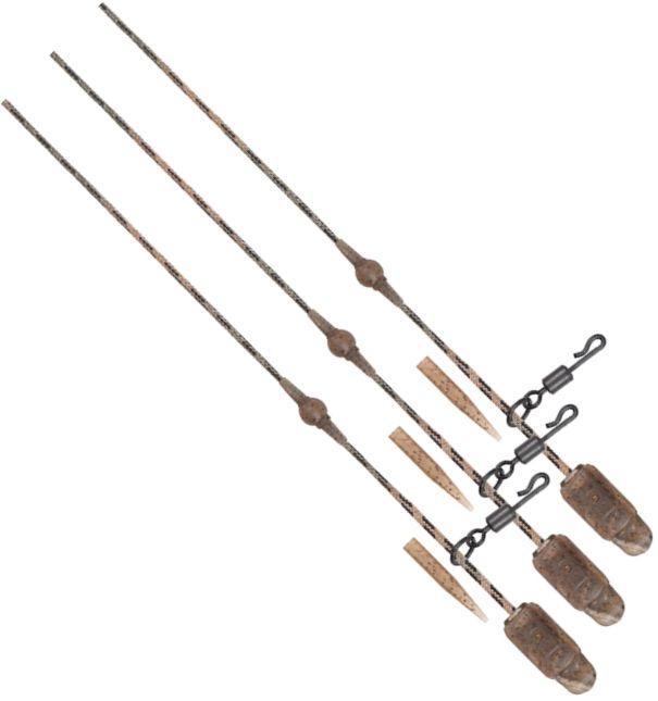Segmente FOX Naturals Heli Clip Rigs Submerge 3buc/pac
