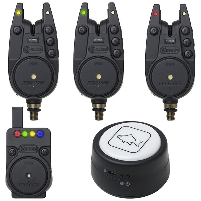 Set 3 Avertizoare Electronici + Statie SNZ + Lanterna Prologic C-Series