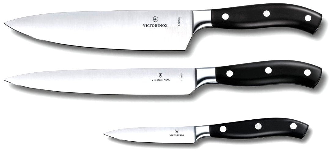 Set 3 Cutite Victorinox Grand Maître Chef's Knife, Negru