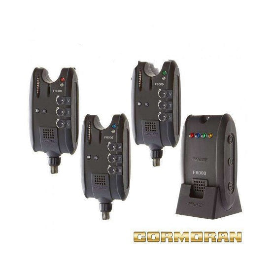 Set 3 avertizoare + statie Cormoran Pro Carp F8000.