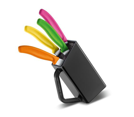 Set 4 Cutite Bucatarie Victorinox, Suport Negru 