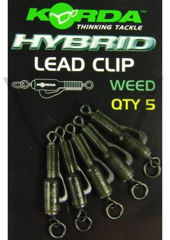 Set 5 Monturi Plumb Pierdut KORDA Kit Leadclip Action, Silt