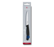 Set 6 Cutite Bucatarie Victorinox Pentru Friptura, Lama Zimtata 11cm, Albastru
