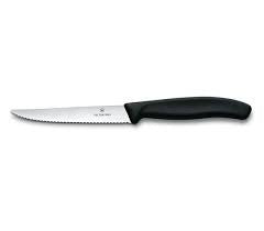 Set 6 Cutite Bucatarie Victorinox Swiss Classic Steak Knife Set, Lama Zimtata 11cm, Negru