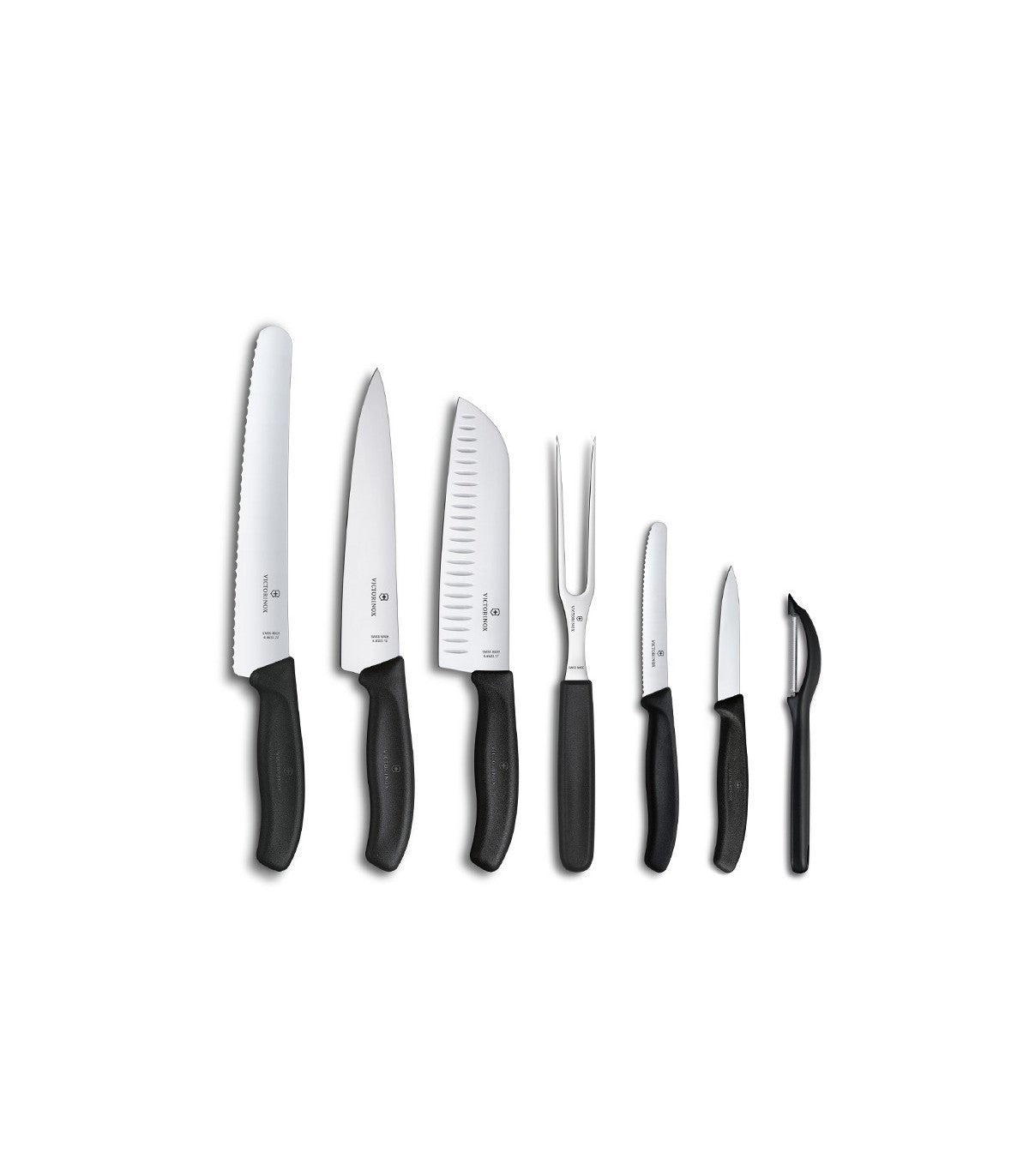 Set 7 Cutite Bucatarie Victorinox Swiss Classic, Negru