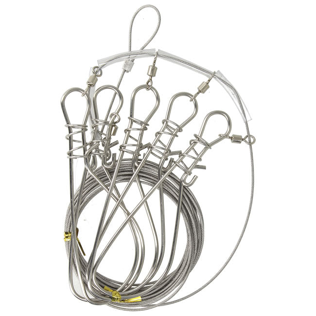 Set Agrafe Pastrare ZEOX Stainless Fish Stringer