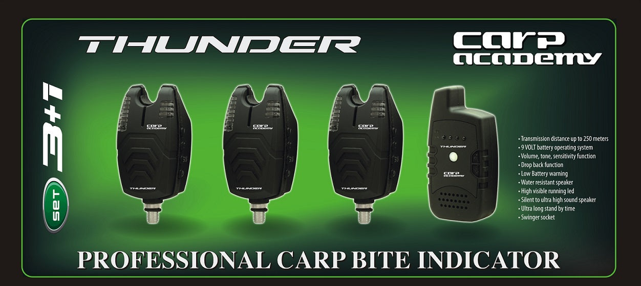 Set Avertizoare Carp Academy Thunder 3 Plus 1