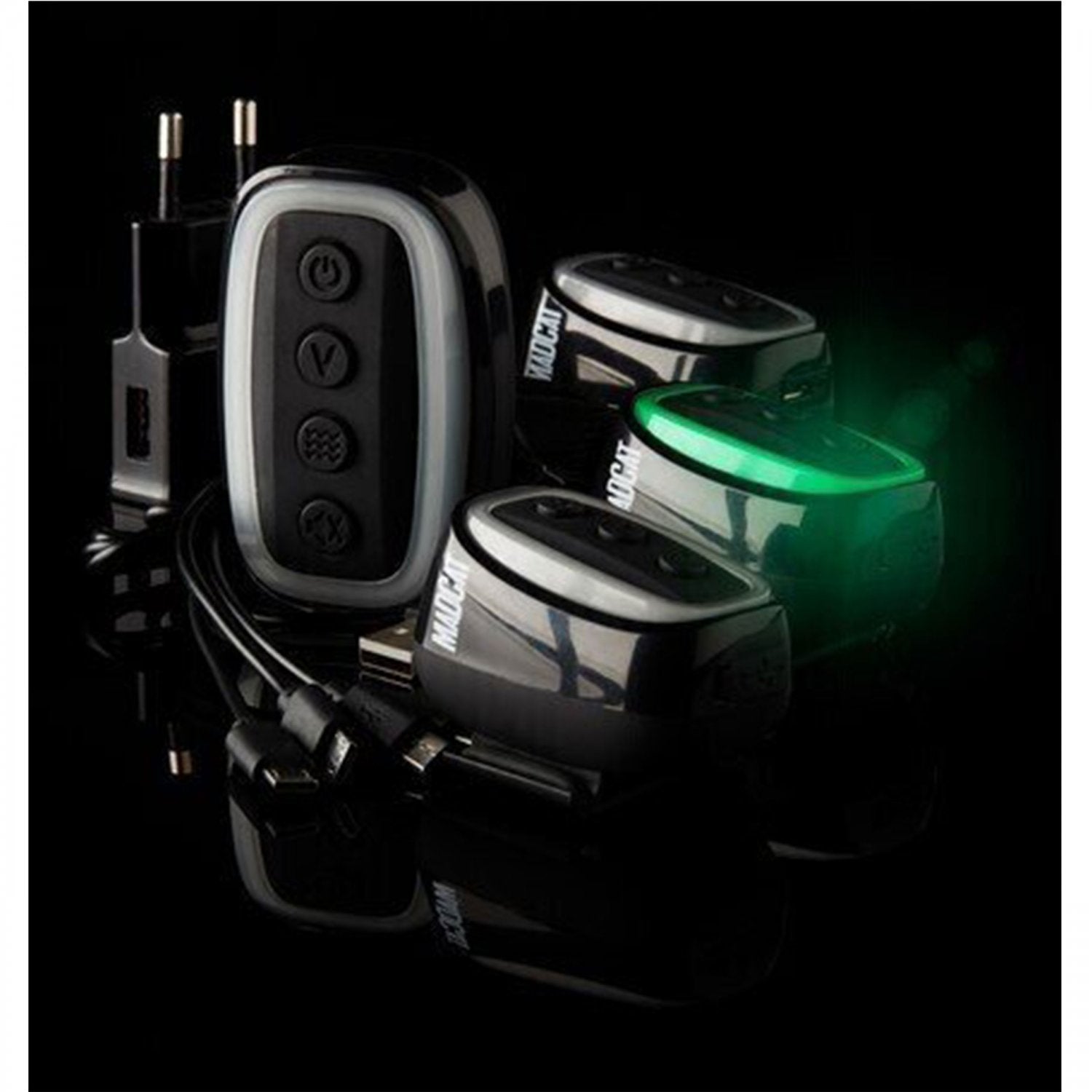 Set Avertizoare Madcat Electronici Topcat cu statie 2 plus1 Rosu Verde