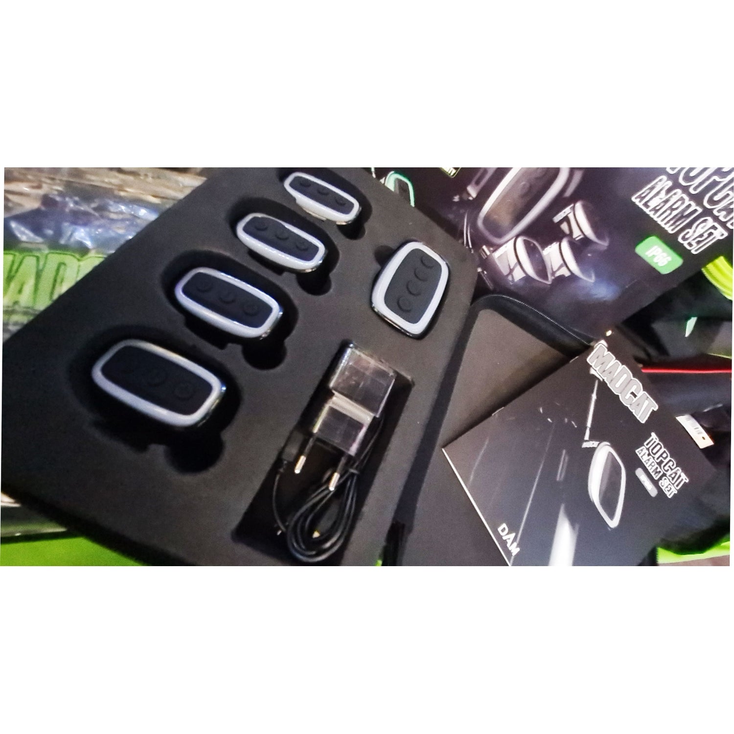 Set Avertizoare Madcat Topcat cu statie 4 1 Rosu Verde Albastru Galben