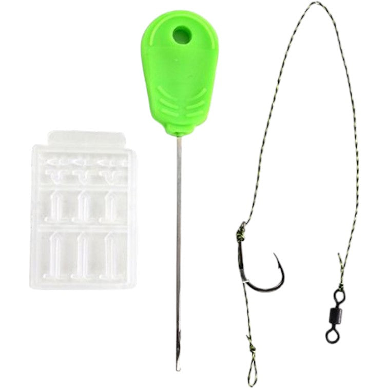 Set Carlige Legate, Croseta, Opritoare FORMAX Carp Kit, Nr. 4, 3buc/pac