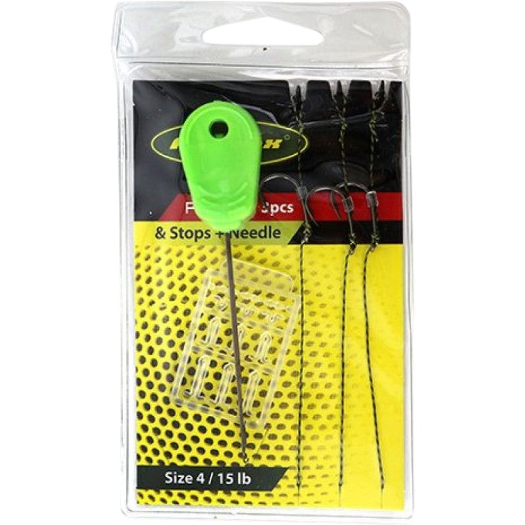 Set Carlige Legate, Croseta, Opritoare FORMAX Carp Kit, Nr. 4, 3buc/pac