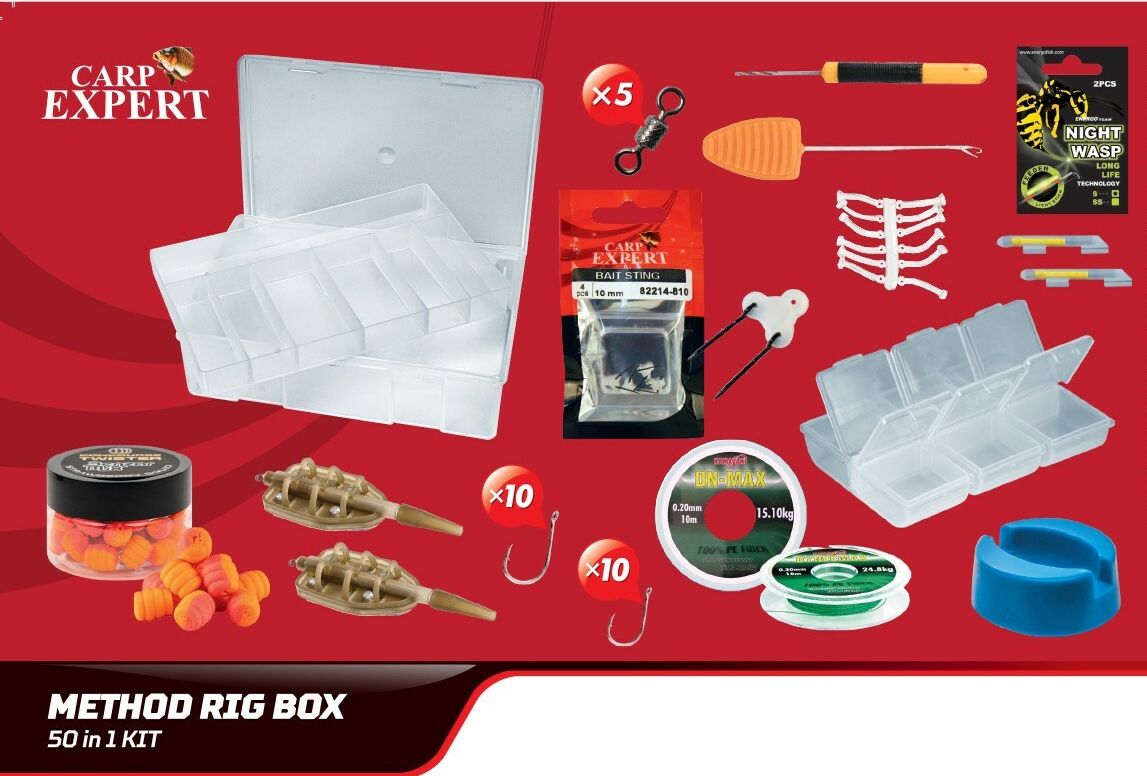 Set Carp Exper Cutie Method, 50 Elemente