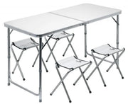 Set Cattara Pliabil Masa Cu 4 Scaune Double, TT13488, Gri
