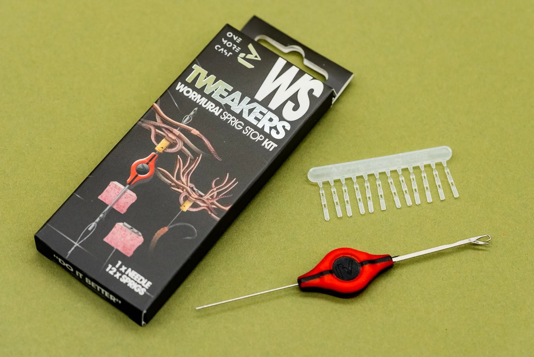 Set Croseta + Stoppere ONE MORE CAST Tweakers Wormurai Sprig Stop Kit
