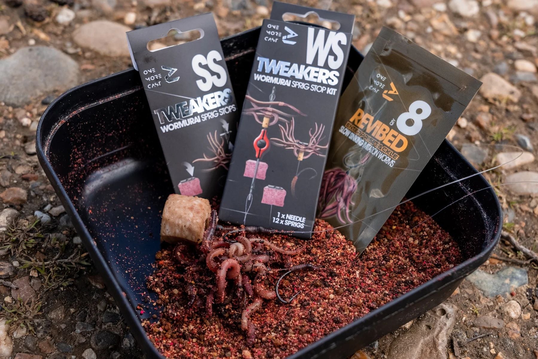 Set Croseta + Stoppere ONE MORE CAST Tweakers Wormurai Sprig Stop Kit