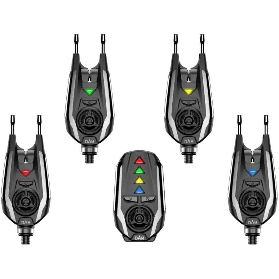 Set DAM 4 Avertizoare + Statie, Red / Green / Yellow / Blue
