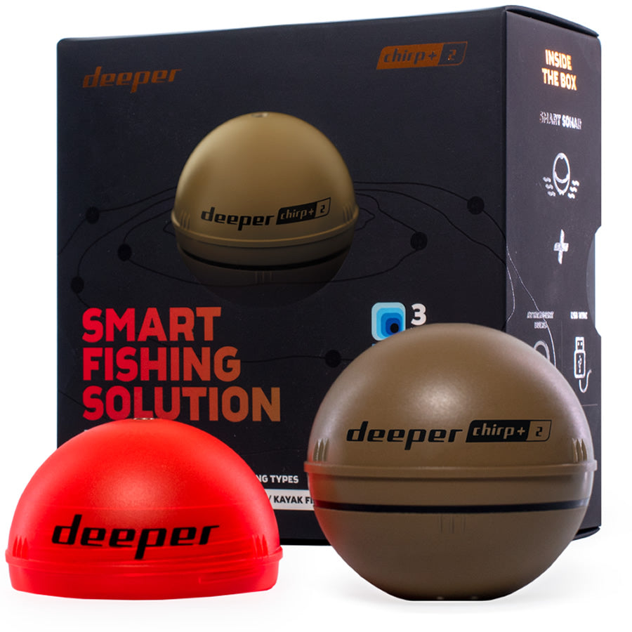 Set DEEPER Sonar Chirp+ 2.0 + Range Extender + Phone Holder