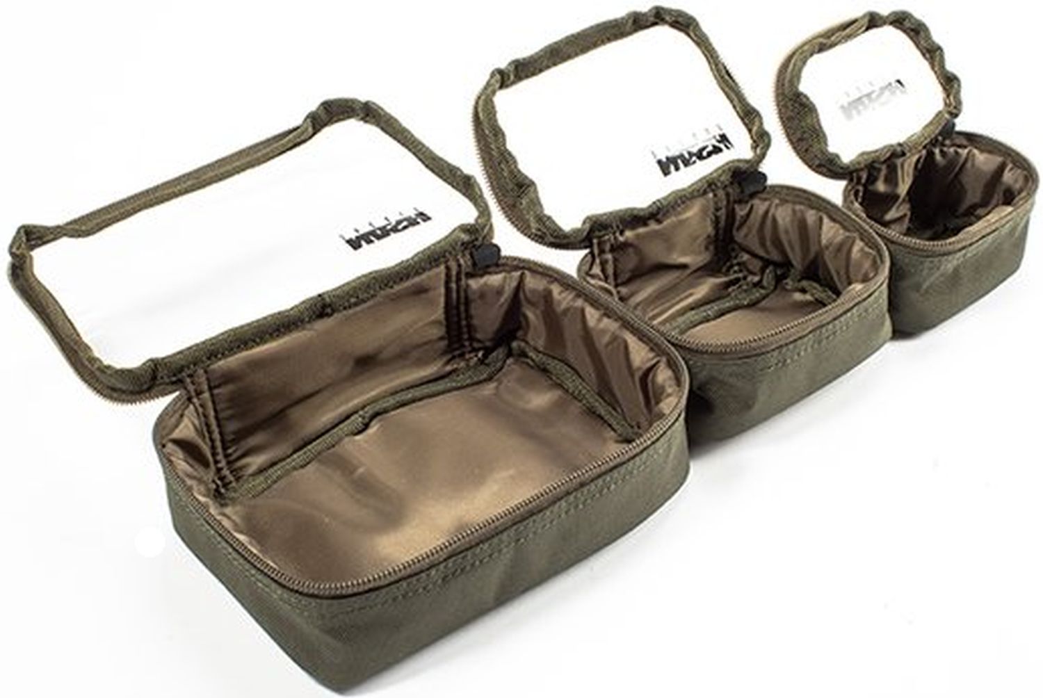 Set Genti Nash Tackle Pouch Tackle Pouch 3 Piece Set, Kaki