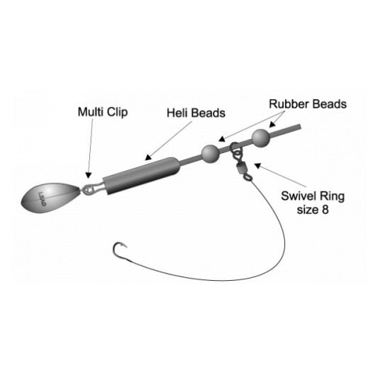 Set Helicopter + Tub Silicon Extra Carp 3buc/plic