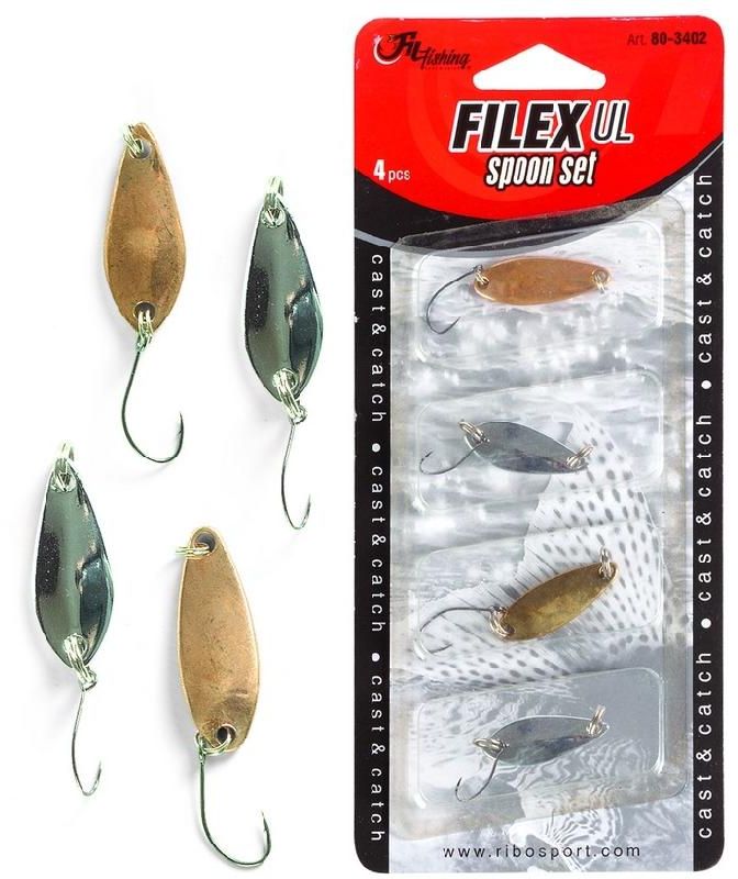 Set Linguri Oscilante Filfishing Filex Trout, Bass, Ul Spoon, 3gr 