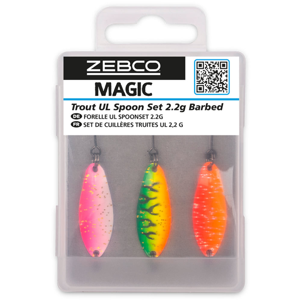 Set Lingurite Oscilante ZEBCO Target Fish Trout UL Spoon Set, 2.2g 3buc/pac