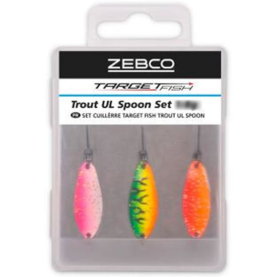 Set Lingurite Oscilante ZEBCO Target Fish Trout Ul Spoon Set 2.2g, 3buc/pac