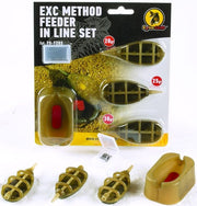 Set Momitoare Extra Carp Method Feeder Set + Mould, 20-30-40g, 3buc/set