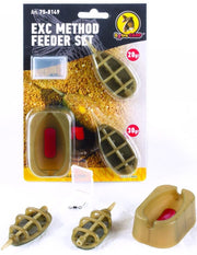 Set Momitoare Extra Carp Method Feeder Set + Mould, 20-30g, 2buc/set