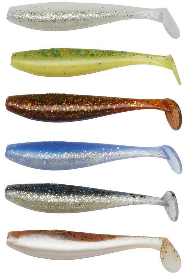 Set Naluci Abu Garcia Soft Bait Kit Paddletail, Assorted, 8cm, 60buc/cutie