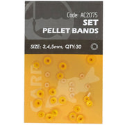 Set Orange Pellet Bands 3,4,5mm, 30buc/plic