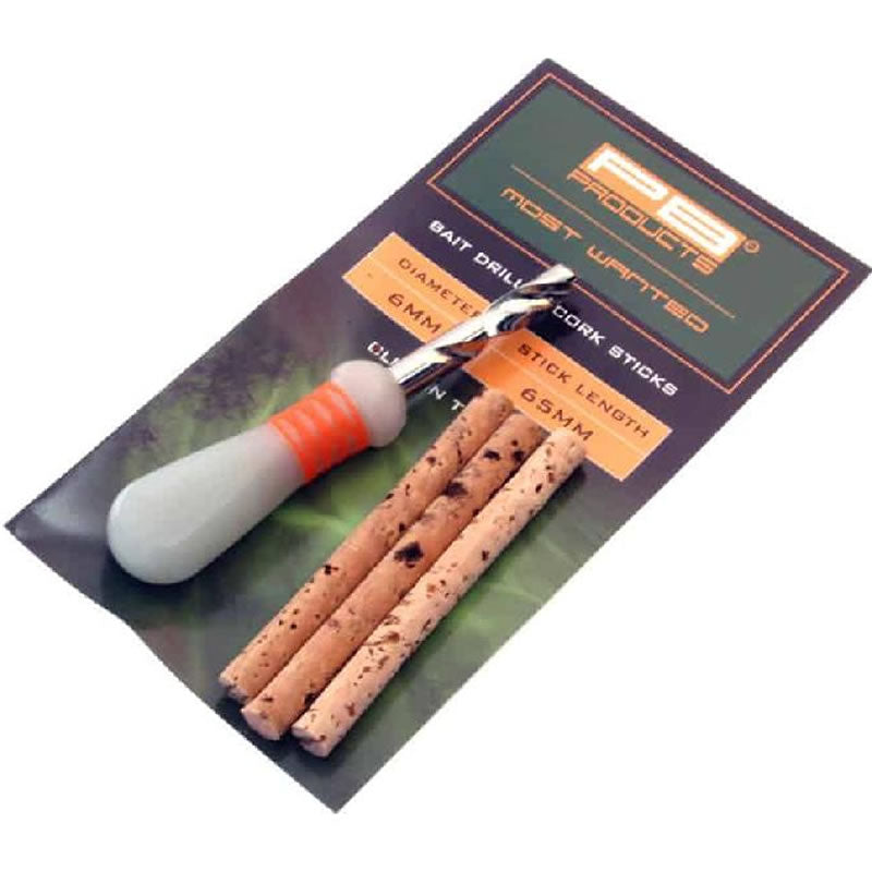 Set PB Products Bait Drill + Cork Sticks 6.5cm 3buc/plic