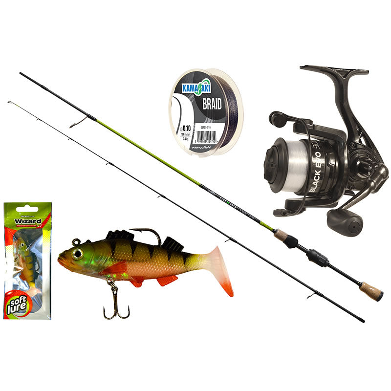 Set Pescuit la Spinning WIZARD Fine UL Spin, Lanseta 1.93m, 2-6g