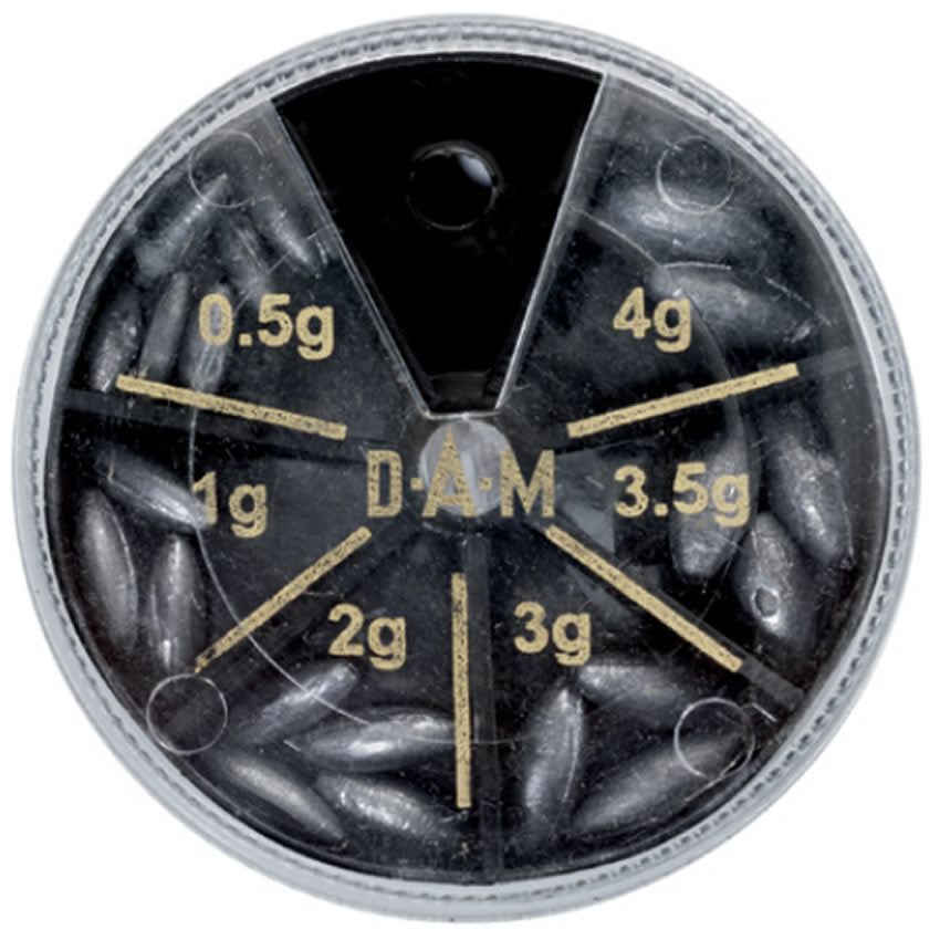 Set Plumbi DAM Inline Olivete, 0.5-4.0g, 80g