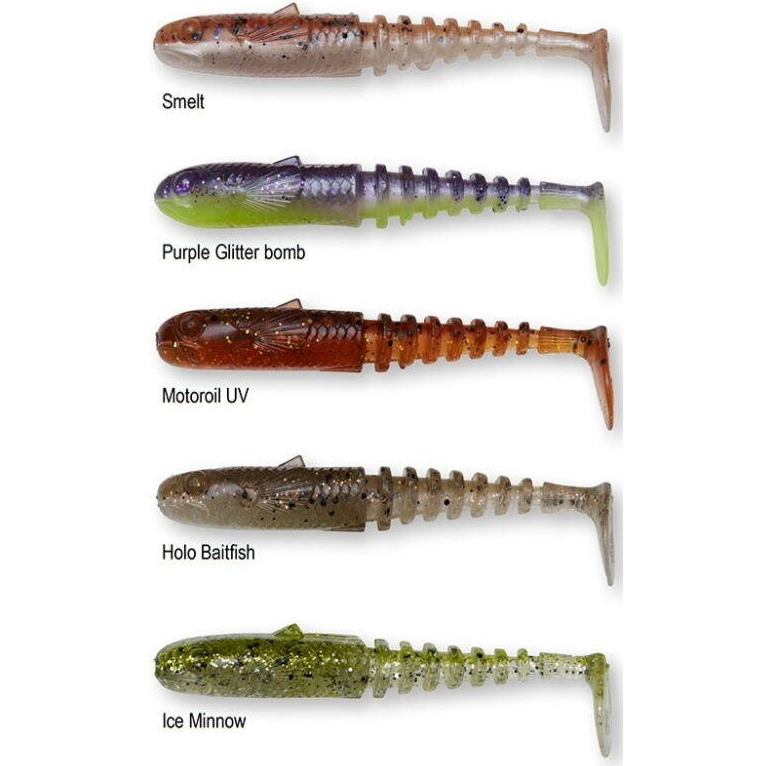 Set Shad SAVAGE GEAR Gobster, Clearwater Mix, 9cm, 9g, 5buc/pac