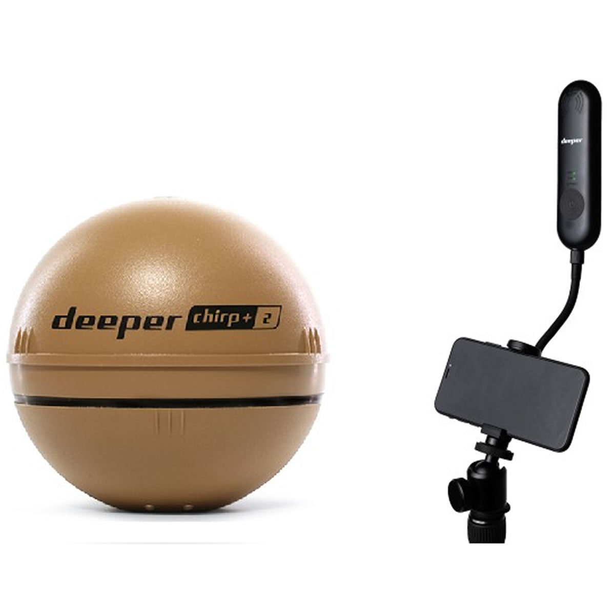 Set Sonar Deeper Smart Chirp+ 2.0, Range Extender, Phone Holder 