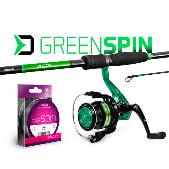 Set Spinning Delphin GreenSPIN 180cm/30g 2 T0.22mm