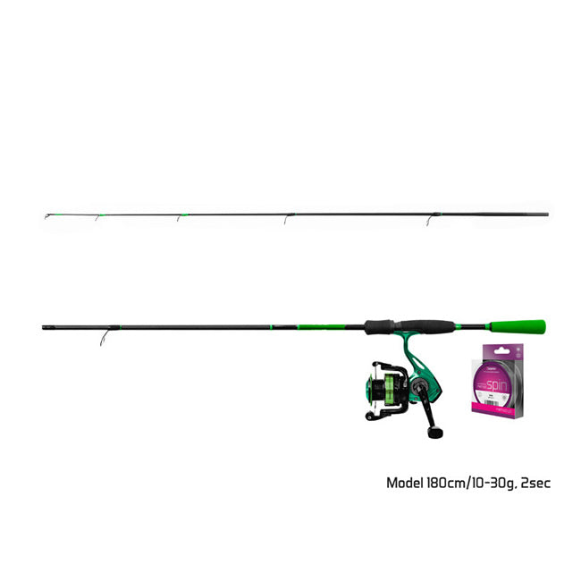 Set Spinning Delphin GreenSPIN 180cm/30g 2 T0.22mm