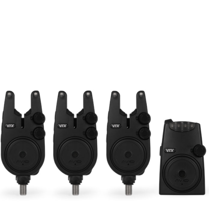 Set Statie + Avertizori AVID CARP VTX 3+1 Bite Alarm Set