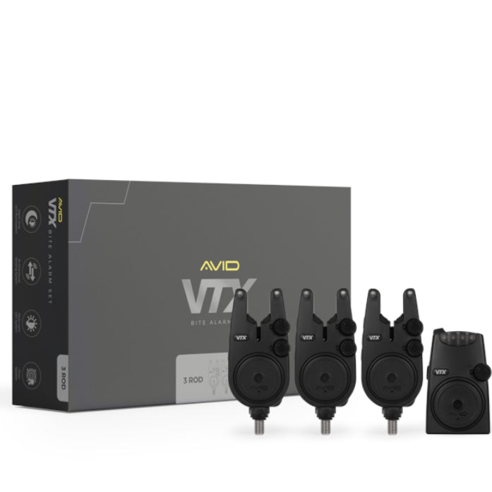 Set Statie + Avertizori AVID CARP VTX 3+1 Bite Alarm Set