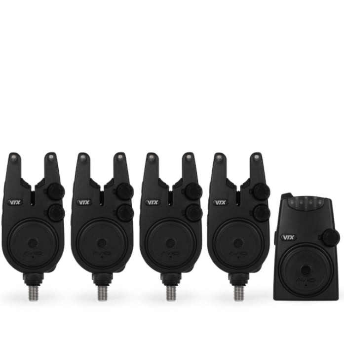 Set Statie + Avertizori AVID CARP VTX 4+1 Bite Alarm Set