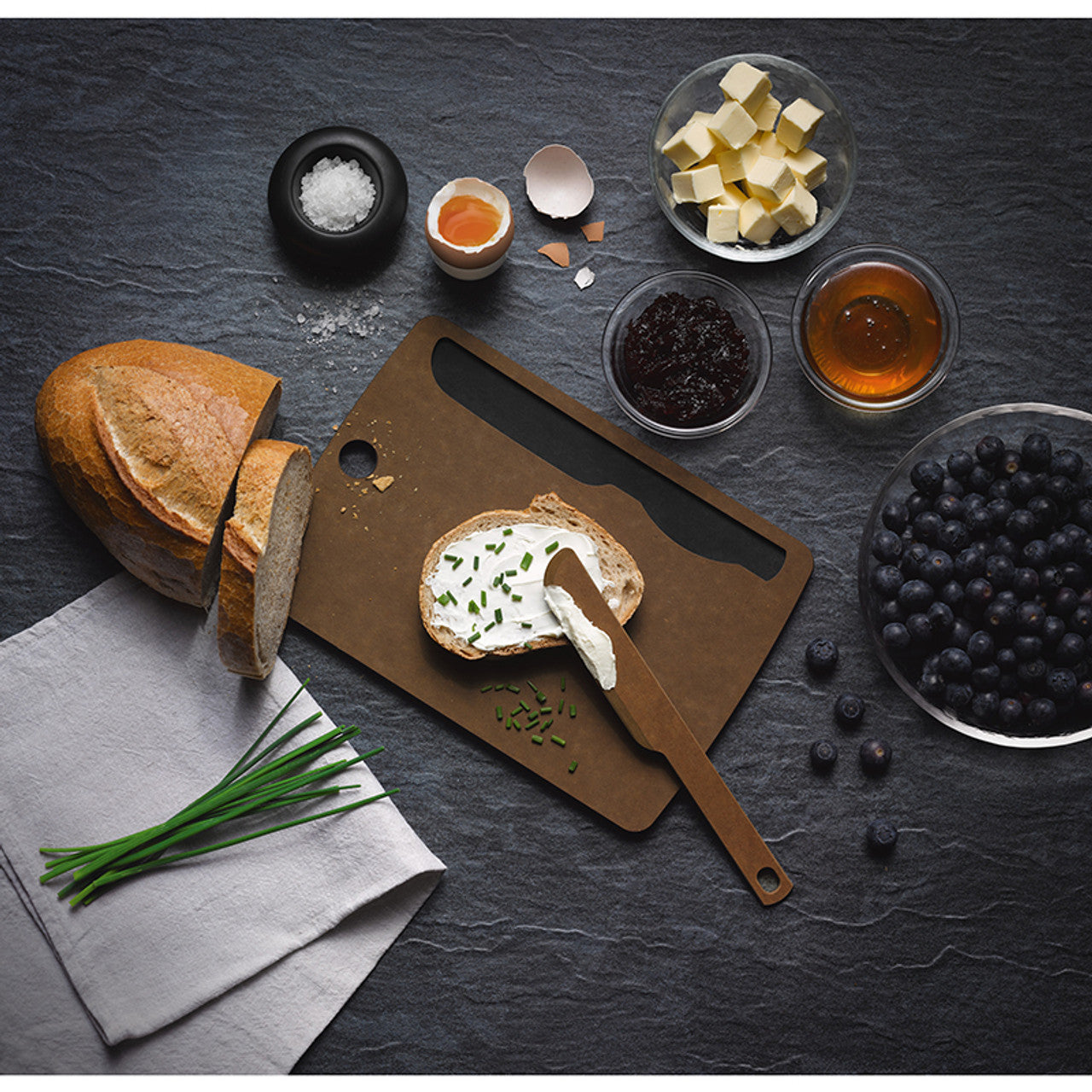 Set Tocator si Cutit Lemn Victorinox Pentru Sandwich, 255x18x1cm, Maro
