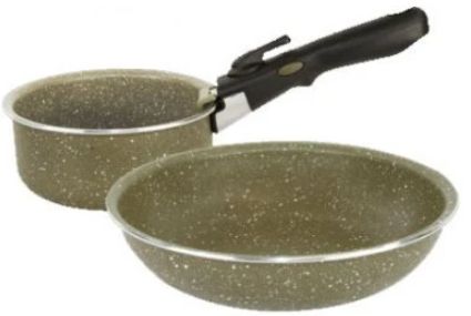 Set Trakker Pentru Gatit Armolife Marble Cookset, Compact, Olive