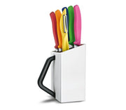 Set VICTORINOX 5 Cutite Bucatarie + Curatator + Suport