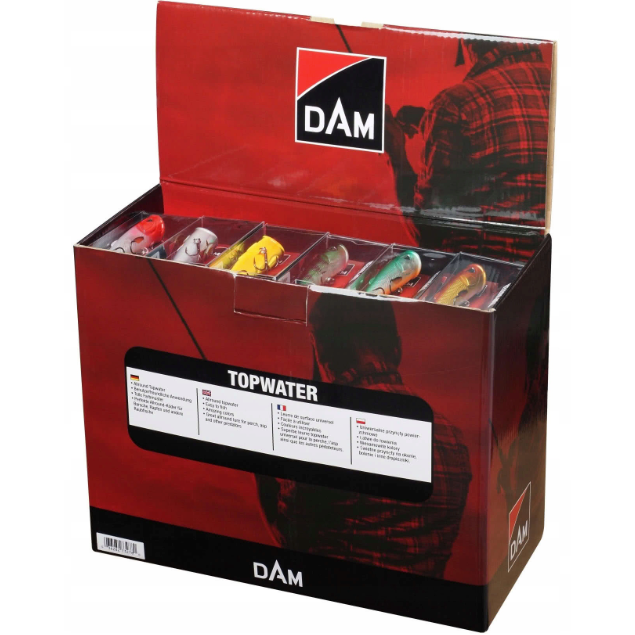 Set Vobler DAM Assorted Lure Box Topwater, 60buc/pac