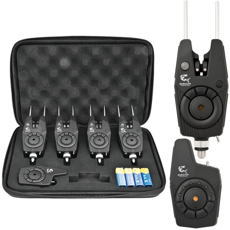 Set avertizoare Baracuda wireless si receptor RF1688 4buc + statie